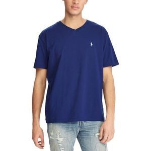 RALPH LAUREN POLO Blue V Neck T shirt L